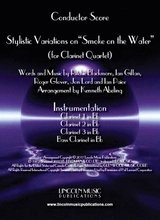 Stylistic Variations On Smoke On The Water For Clarinet Quartet