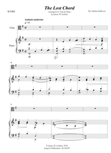 Sullivan The Lost Chord For Viola Piano