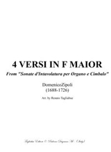 Quattro Versi In F Major D Zipoli