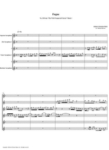 Fugue 20 From Well Tempered Clavier Book 1 Saxophone Sextet