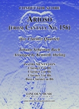 Arioso From Cantata No 156 For Clarinet Quartet