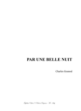 Par Une Belle Nuit Gounod For Soprano Alto And Piano