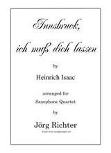 Innsbruck Ich Muss Dich Lassen Fr Saxophon Quartett