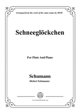 Schumann Schneeglckchen Op 79 No 27 For Flute And Piano