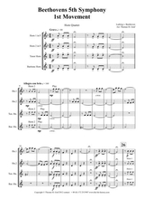 Beethovens 5th Symphony 1st Movement Horn Quartet Arrangement Thomas H Graf