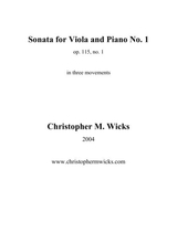 Sonata No 1 For Viola And Piano