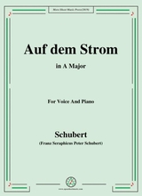 Schubert Auf Dem Strom Op 119 In A Major For Voice Piano