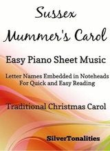 Sussex Mummers Carol Easy Piano Sheet Music