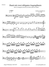 Beethoven Duet Woo 32 For Alto Sax Cello