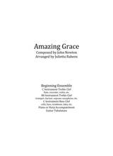 Amazing Grace In G Major For Easy Ensemble