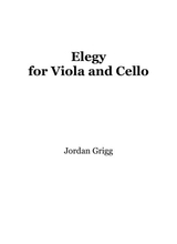 Elegy For Viola And Cello