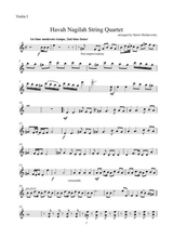 Havah Nagilah String Quartet Arrangement