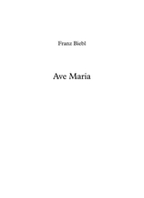 Ave Maria Franz Biebl
