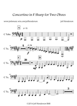 Concertino In F Sharp For Two Oboes