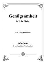 Schubert Gengsamkeit In D Flat Major Op 109 No 2 For Voice And Piano