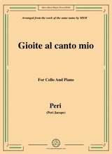 Peri Gioite Al Canto Mio Ver 1 From Euridice For Cello And Piano