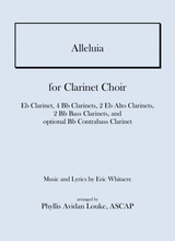 Alleluia By Eric Whitacre For Clarinet Choir