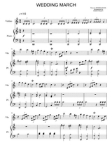 Mendelssohn Wedding March For Violin And Piano