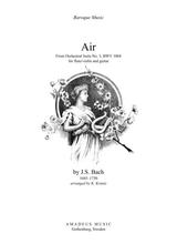 Air On The G String Bwv 1068 For Violin Or Flute And Guitar A Major
