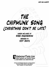 The Chipmunk Song Christmas Dont Be Late SATB Sax Quartet