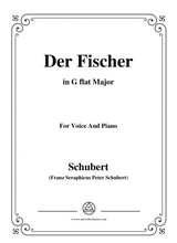 Schubert Der Fischer In G Flat Major Op 5 No 3 For Voice And Piano