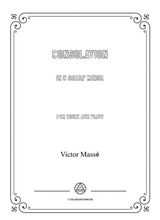 Masse Consolation In C Sharp Minor For Voice And Piano