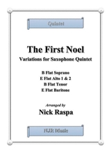 The First Noel Variations For Sax Quintet Score Parts