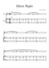 Silent Night Franz Gruber Oboe Piano Very Easy Arrangement