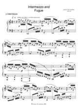 Guthrie Intermezzo Fugue For Solo Piano
