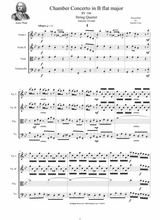 Vivaldi Concerto In B Flat Major Rv 166 For String Quartet