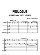 Prologue By Dr Benjamin Robert Papperitz 1826 1903 For Clarinet Quartet