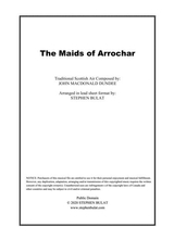 The Maids Of Arrochar Scottish Traditional Lead Sheet Key Of Eb