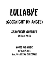 Lullabye Goodnight My Angel For Saxophone Quartet SATB Or Aatb