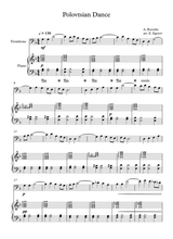 Polovtsian Dance Alexander Borodin For Trombone Piano