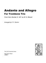 Andante And Allegro For Trombone Trio From Horn Quintet K 407