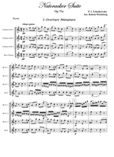 Overture Miniature From The Nutcracker Clarinet Quartet