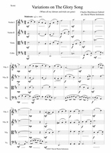 Variations On The Glory Song For String Quartet