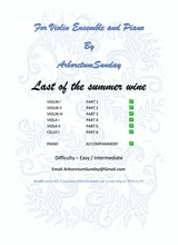 Last Of The Summer Wine String Ensemble Inc Solo Violin And Piano