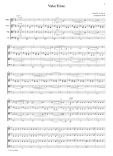 Sibelius Valse Triste For String Quartet Cs602