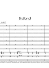 Birdland 6 Horns Rhythm Section