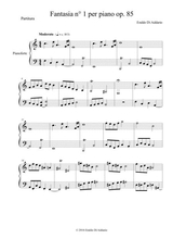 Fantasia N 1 Per Piano Op 85