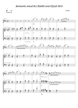 Romantic Estud N 1 Piano And Cello Op 3