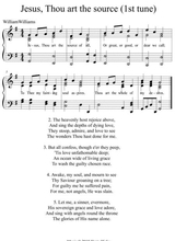Jesus Thou Art The Source A New Tune To This Wonderful William Williams Hymn