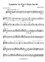 Dvorak Symphony No 8 Movement Iv Trumpet In Bb 2 Transposed Part Op 88