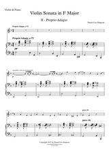 Violin Sonata In F Major 2nd Mvt