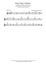 Once Upon A Dream Flute Or Oboe Solo In Eb With Chords