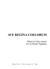 Ave Regina Coelorum Anerio For SATB Choir