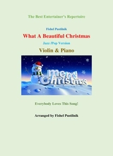 What A Beautiful Christmas For Violin And Piano Video