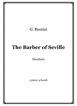 G Rossini Overture The Barber Of Seville 1 Piano 4 Hands Score And Parts