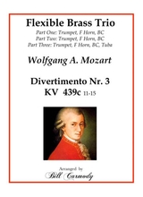 Mozart Divertimento Nr 2 K 439b Flexible Brass Trio